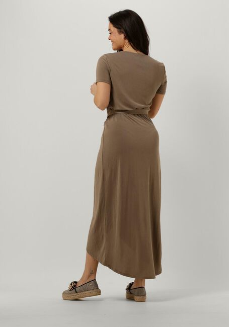 Bruine OBJECT Midi jurk OBJANNIE NADIA S/S DRESS - large
