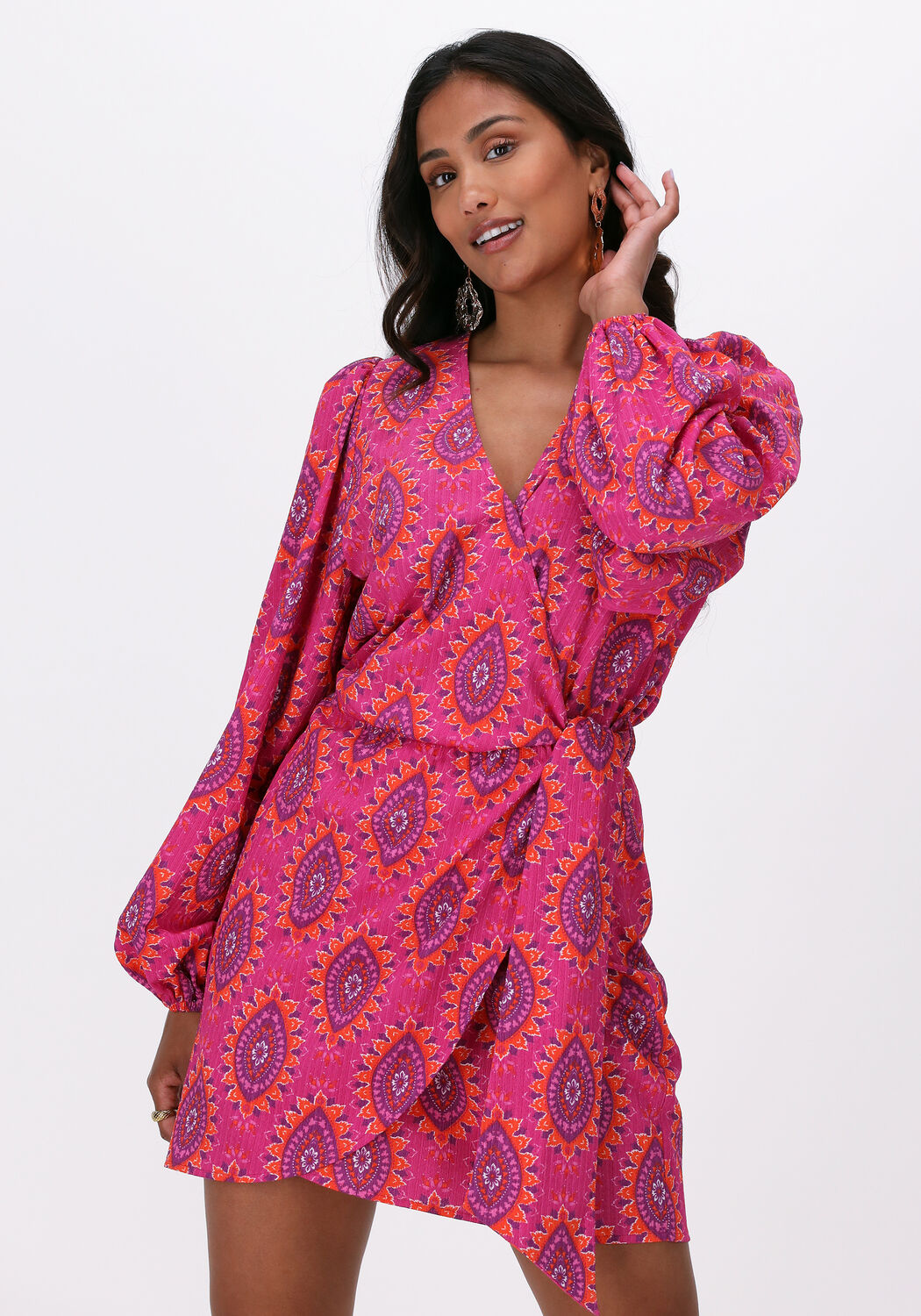 Polyester jurk store