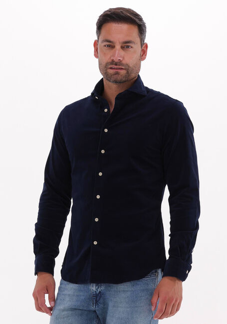 Blauwe PROFUOMO Casual overhemd SHIRT X-CUTAWAY SC SF - large