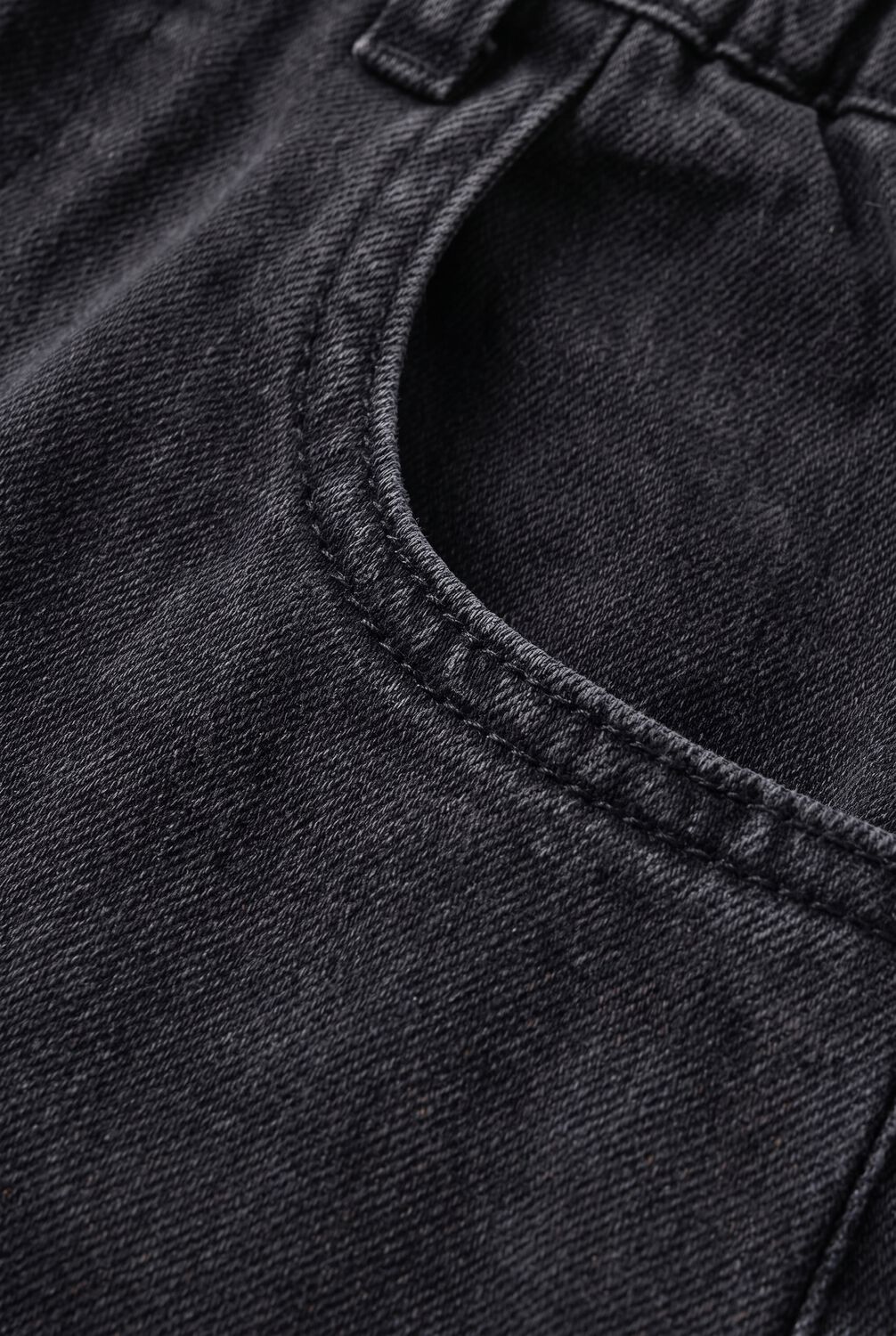 THE NEW CHAPTER Jongens Polo's & T-shirts Stije Denim Pants Donkergrijs