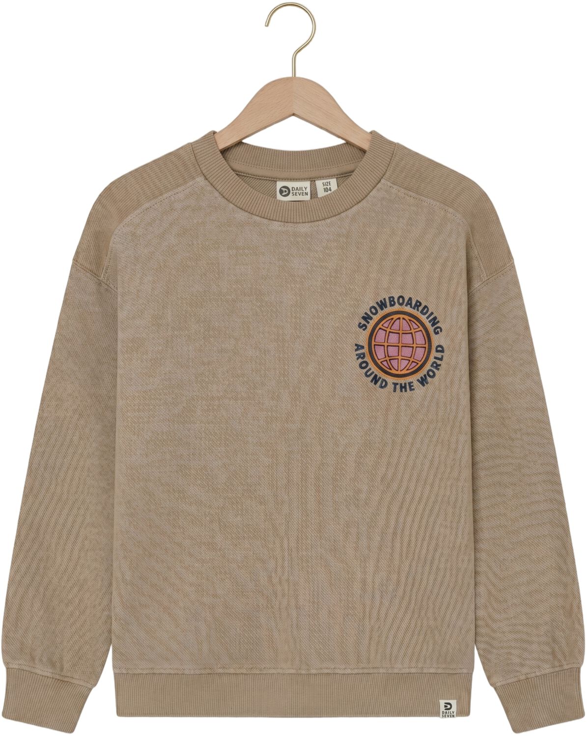 DAILY7 Jongens Truien & Vesten Oversized Sweater Zand