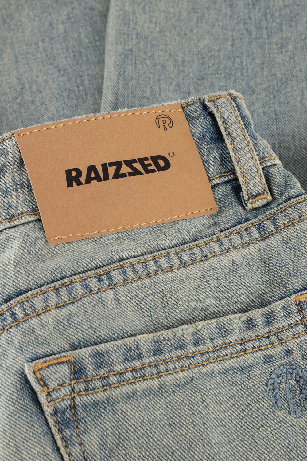 Lichtblauwe RAIZZED Wide jeans HANOI - large