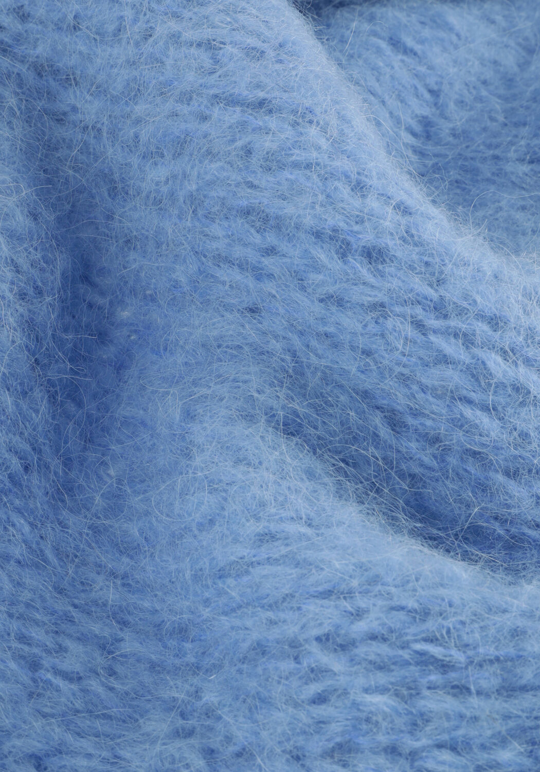 Lichtblauwe AMERICAN DREAMS Trui LEONNIE ALPACA PULLOVER - large