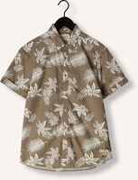 Khaki SCOTCH & SODA Casual overhemd PRINTED + WASHED SHORT SLEEVE POPLIN SHIRT Khaki SCOTCH & SODA Casual overhemd PRINTED + WASHED SHORT SLEEVE POPLIN SHIRT - medium