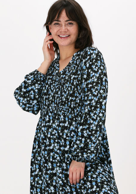 Blauwe MSCH COPENHAGEN Midi jurk KALIKA JALINA DRESS AOP - large