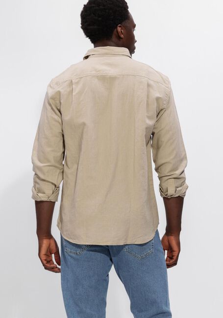 Zand SELECTED MEN Casual overhemd SLHREGCLAY LINENBLEND LS SHIRT CLA NOOS - large