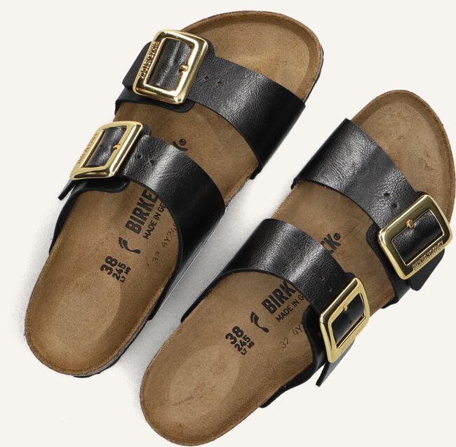 Zwarte BIRKENSTOCK Slippers SYDNEY CUSHION BUCKLE Zwarte BIRKENSTOCK Slippers SYDNEY CUSHION BUCKLE - large