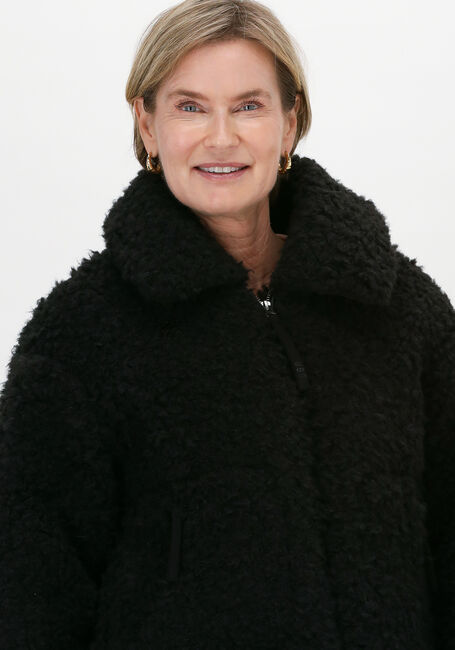 Zwarte UGG Teddy jas W MAEVE SHERPA JACKET - large
