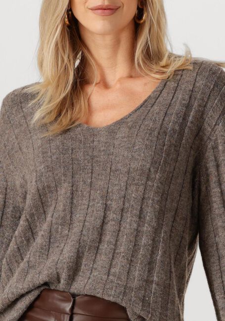 Bruine MODSTRÖM Trui TREEMD V-NECK - large
