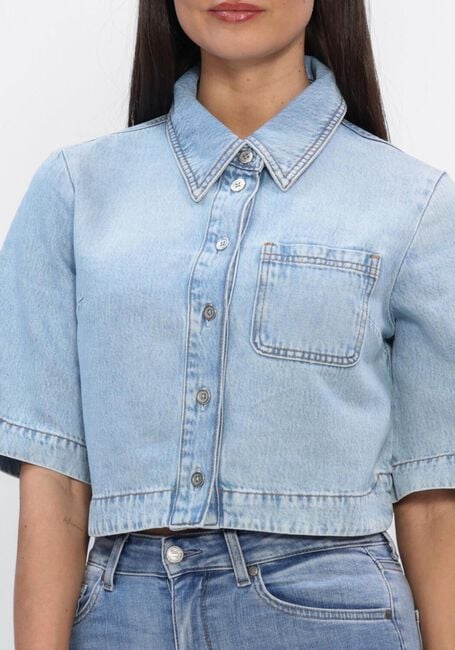 Lichtblauwe LIU JO Blouses CAMICA M/C TENCEL - large