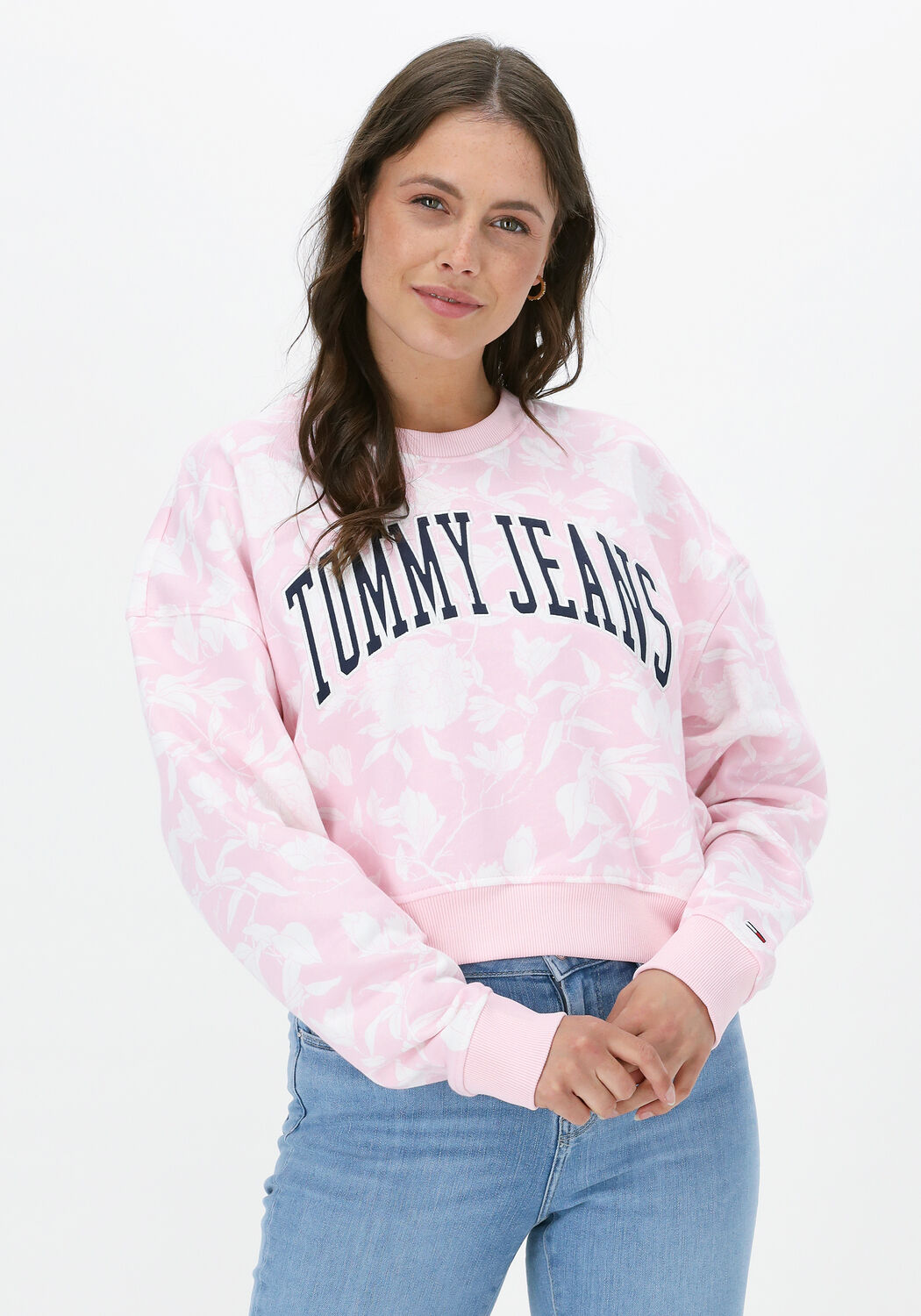 Tommy jeans shop roze trui