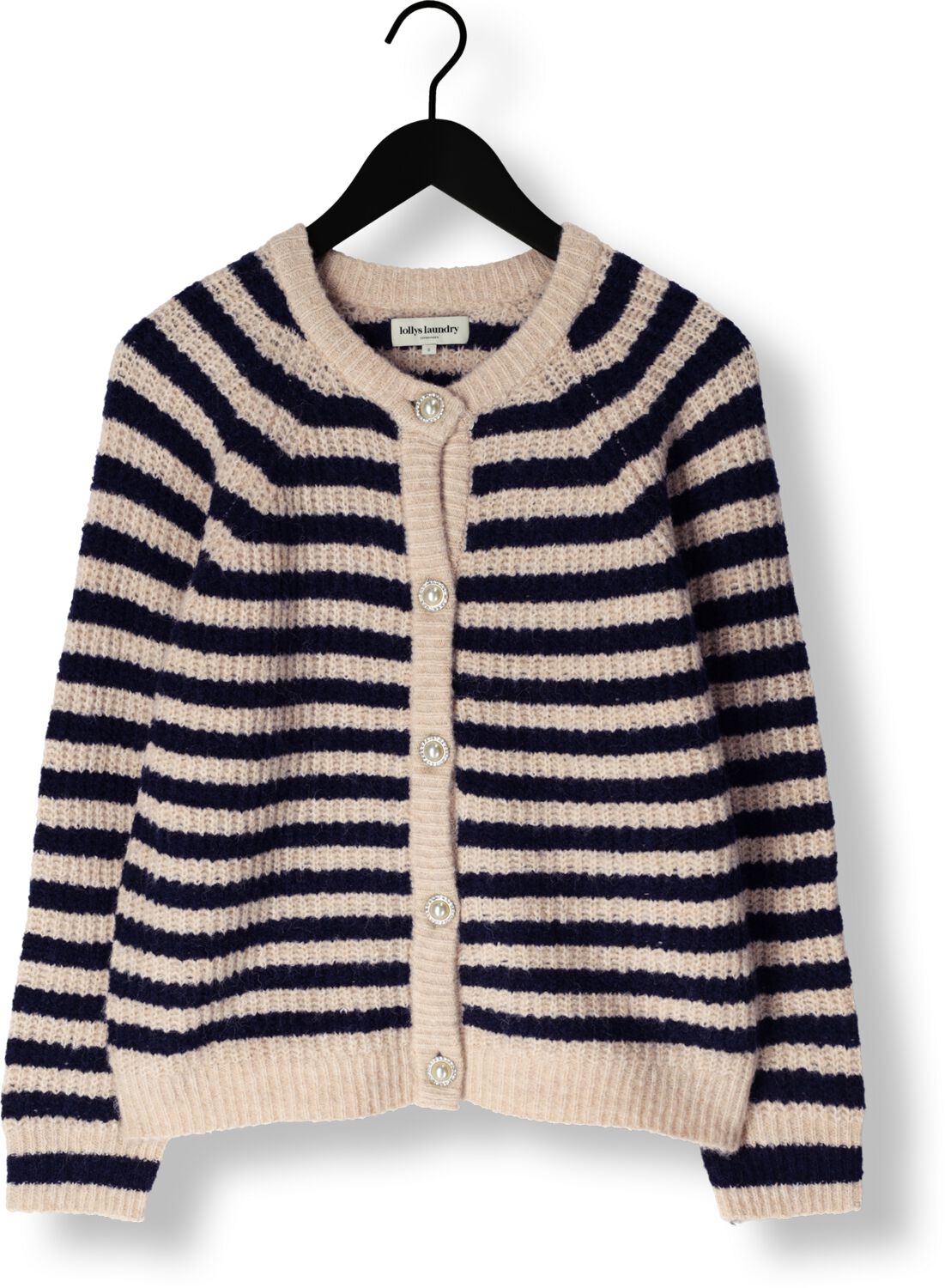 LOLLYS LAUNDRY Dames Truien & Vesten Novali Cardigan Ls Donkerblauw