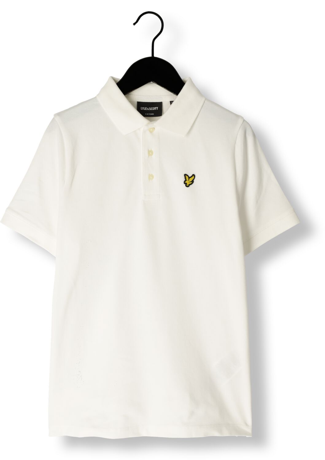 Lyle & Scott polo SPB2000V wit Jongens Katoen Polokraag Effen 134 140