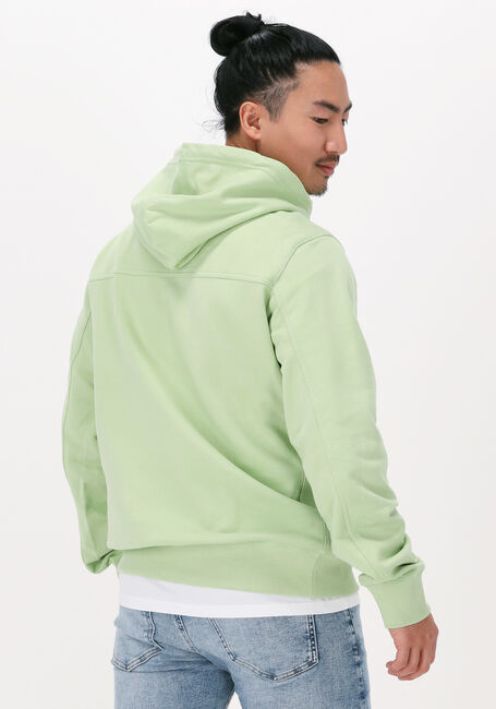 Groene CALVIN KLEIN Sweater MONOGRAM SLEEVE BADGE HOODIE - large