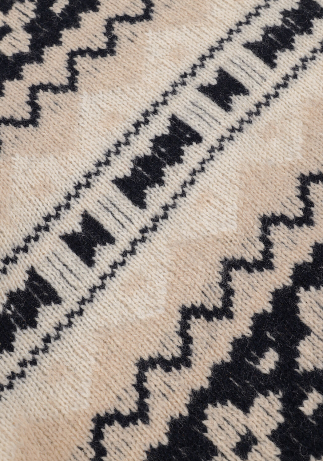 Beige SELECTED MEN Trui FAROE LS KNIT FAIR ISLE CREW - large