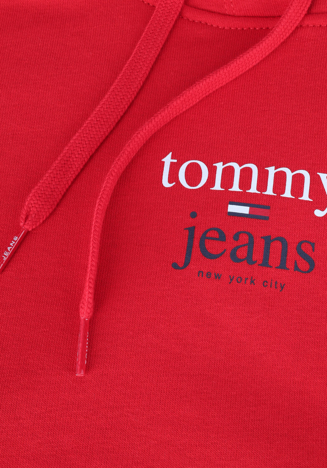 Rode TOMMY JEANS Sweater TJW REG ESSENTIAL LOGO 2 HOODIE - large