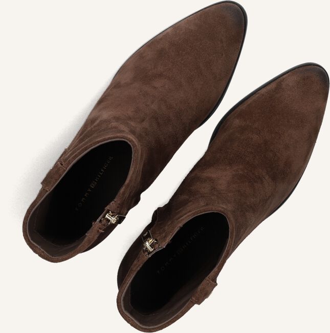 Bruine TOMMY HILFIGER Enkellaarsjes TH SUEDE POINTY ZIP BOOTIE Omoda