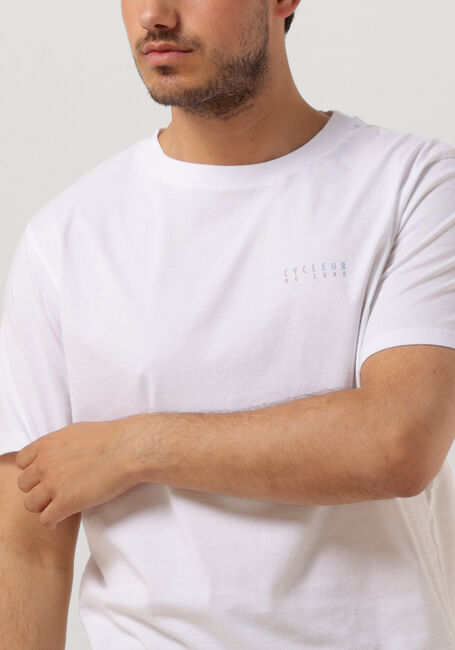 Witte CYCLEUR DE LUXE T-shirt FLAGROADS - large