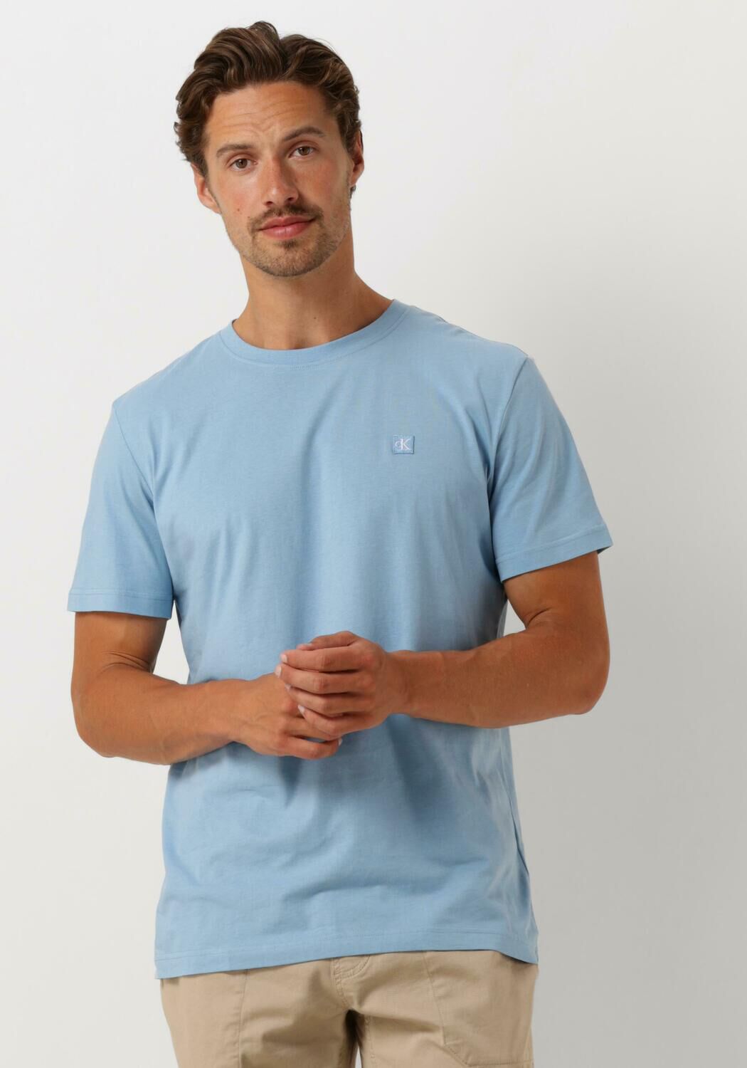 CALVIN KLEIN Heren Polo's & T-shirts Ck Embro Badge Tee Groen