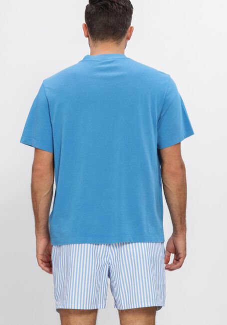 Lichtblauwe CALVIN KLEIN T-shirt SS 20S ACID WASH GRAPHIC CREWNK - large