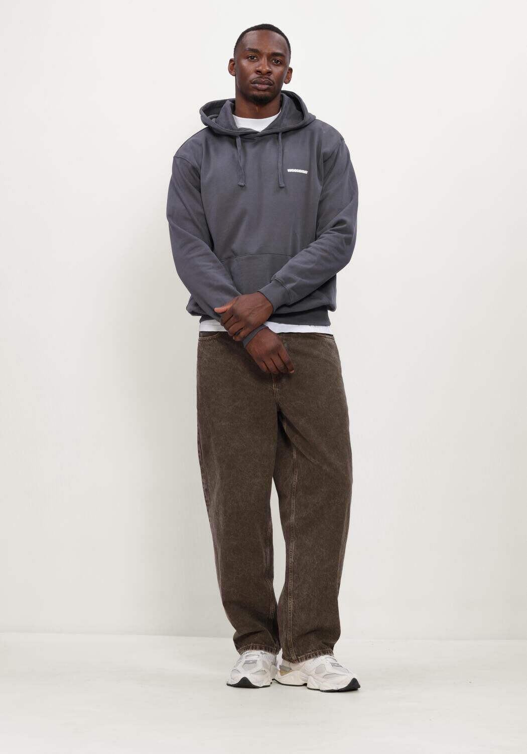 WOODBIRD Heren Truien & Vesten Wbpacs Tram Hoodie Donkergrijs