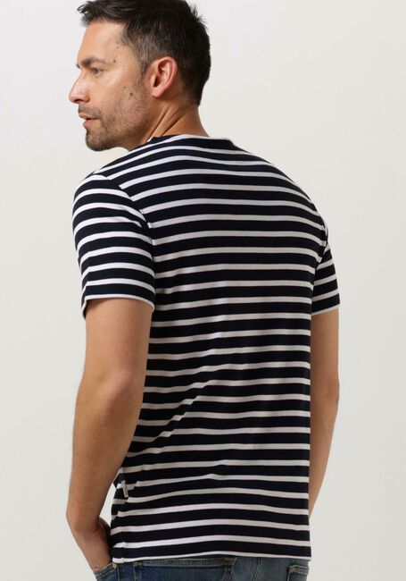 Blauwe SELECTED HOMME T-shirt SLHBRIAC STRIPE SS O-NECK TEE - large