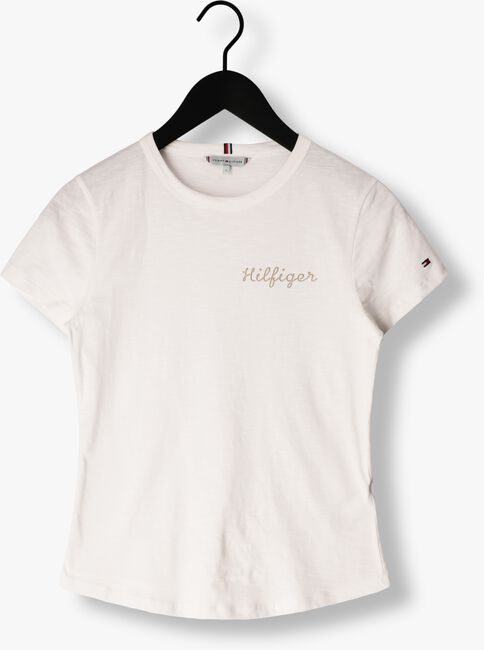 Witte TOMMY HILFIGER T-shirt SLIM GOLD HILFIGER C-NK SS - large