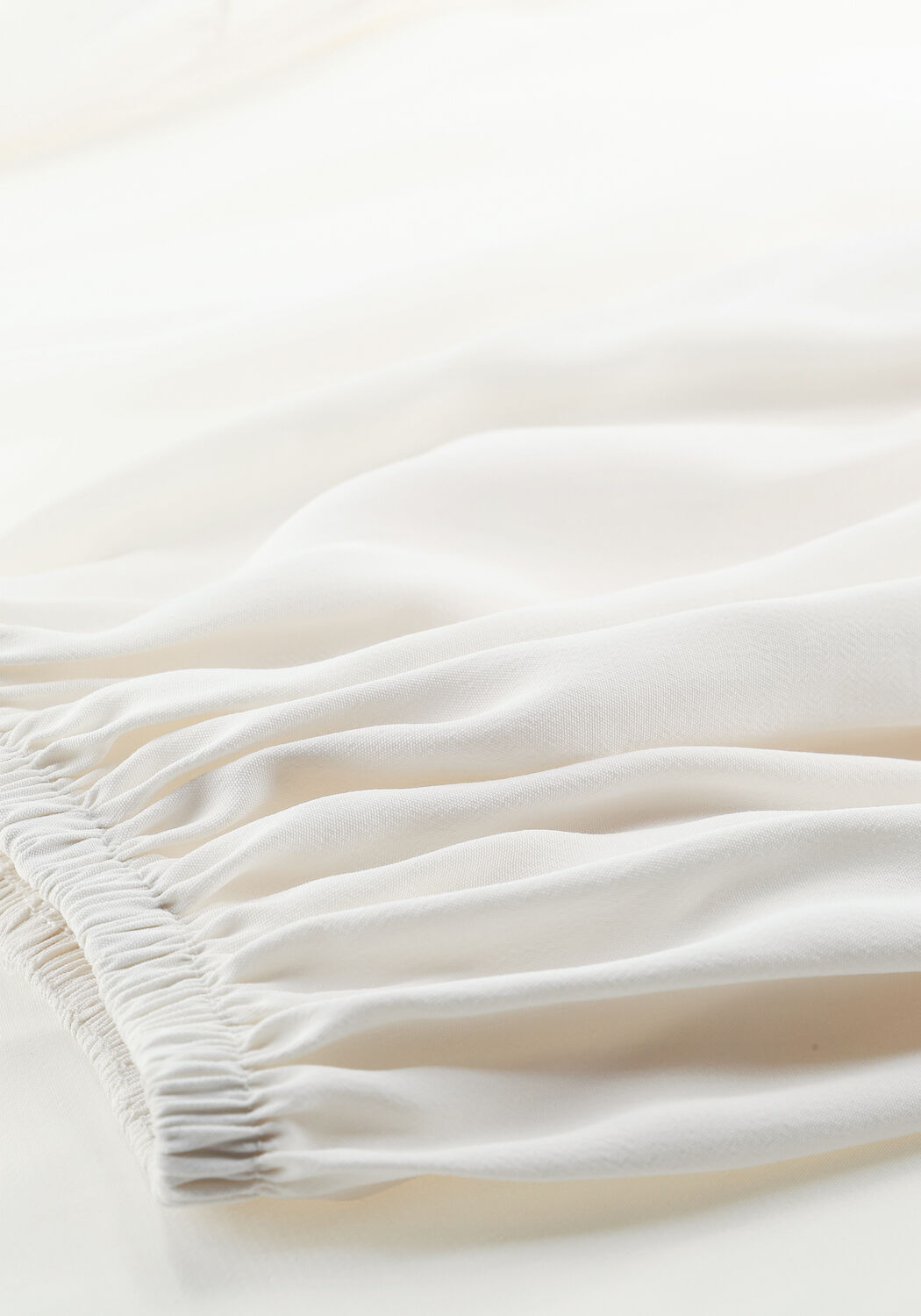 Witte SUMMUM Blouses TOP BOW TIE FLUID VISCOSE - large