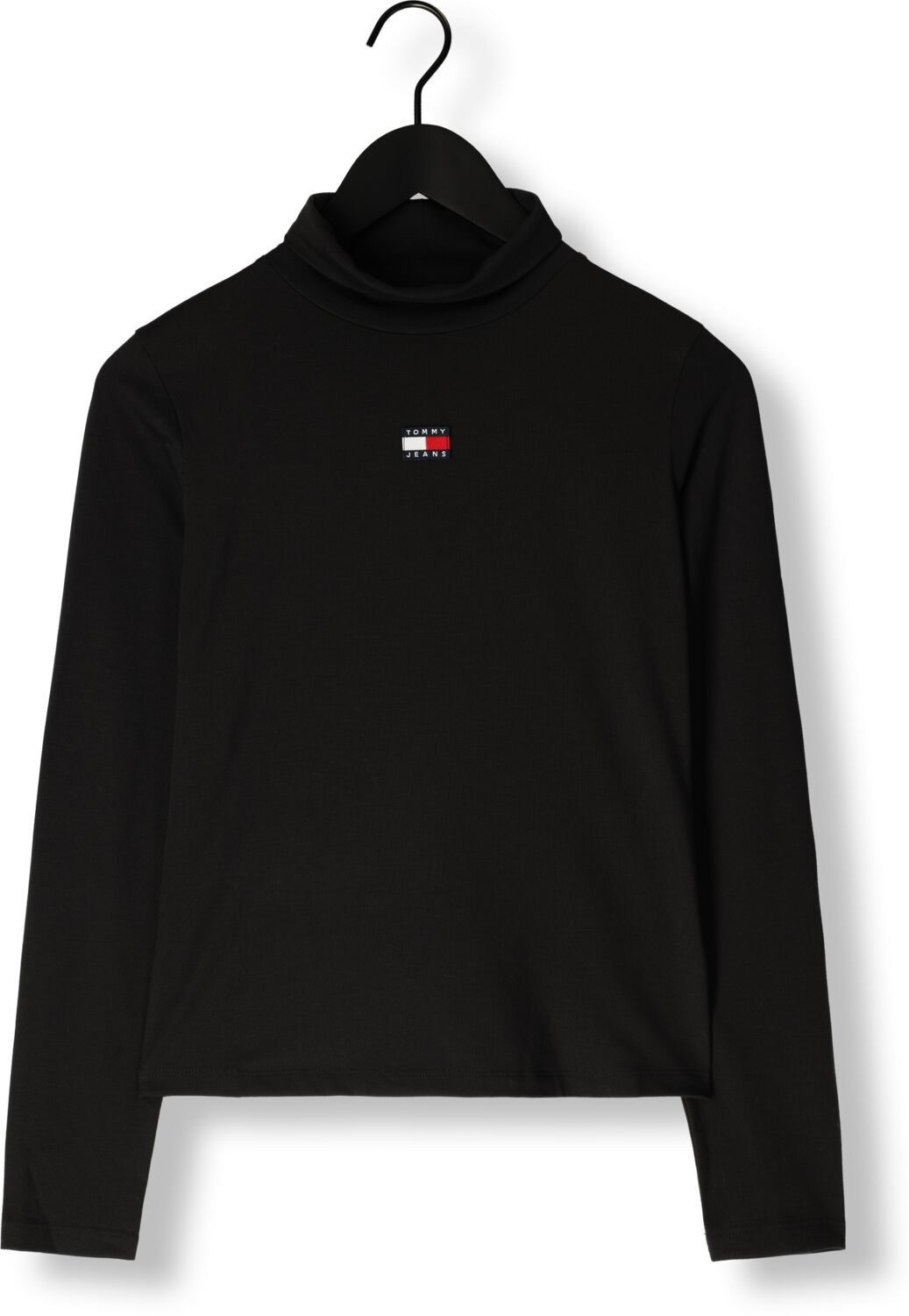 TOMMY JEANS Dames Truien & Vesten Tjw Slim Badge Mockneck Zwart