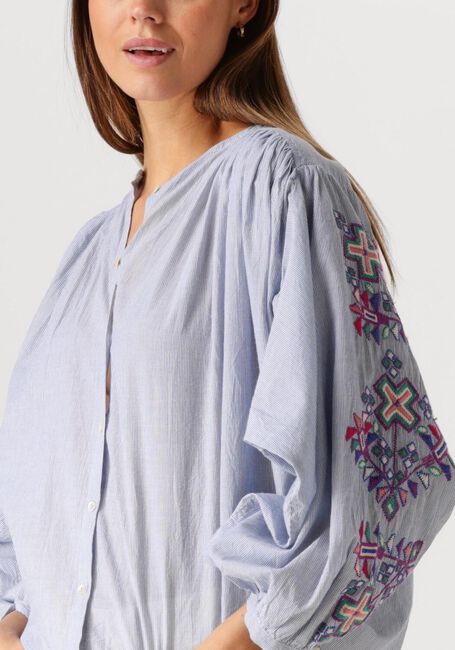 Blauwe BY-BAR Blouses BECKY PINSTRIPE BLOUSE - large
