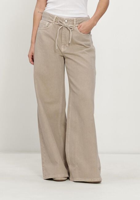 Khaki MY ESSENTIAL WARDROBE Wijde broek MWKARO 175 MID X-WIDE - large
