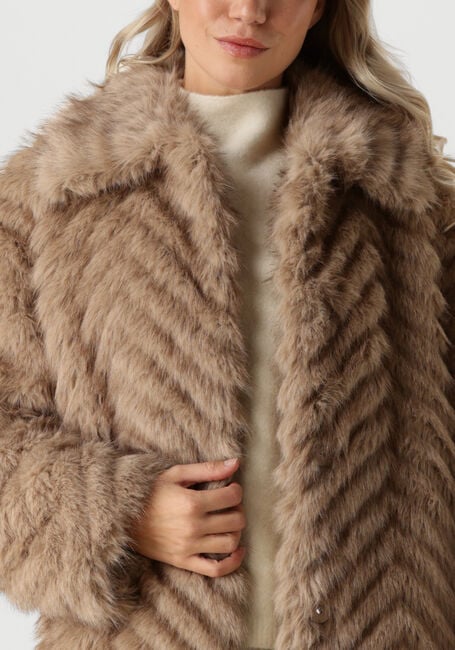 Beige STAND STUDIO Faux fur jas WYNTHER COAT - large