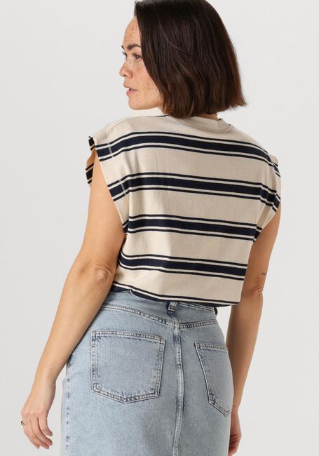 Blauwe BY-BAR T-shirt MASON STRIPE TOP - large