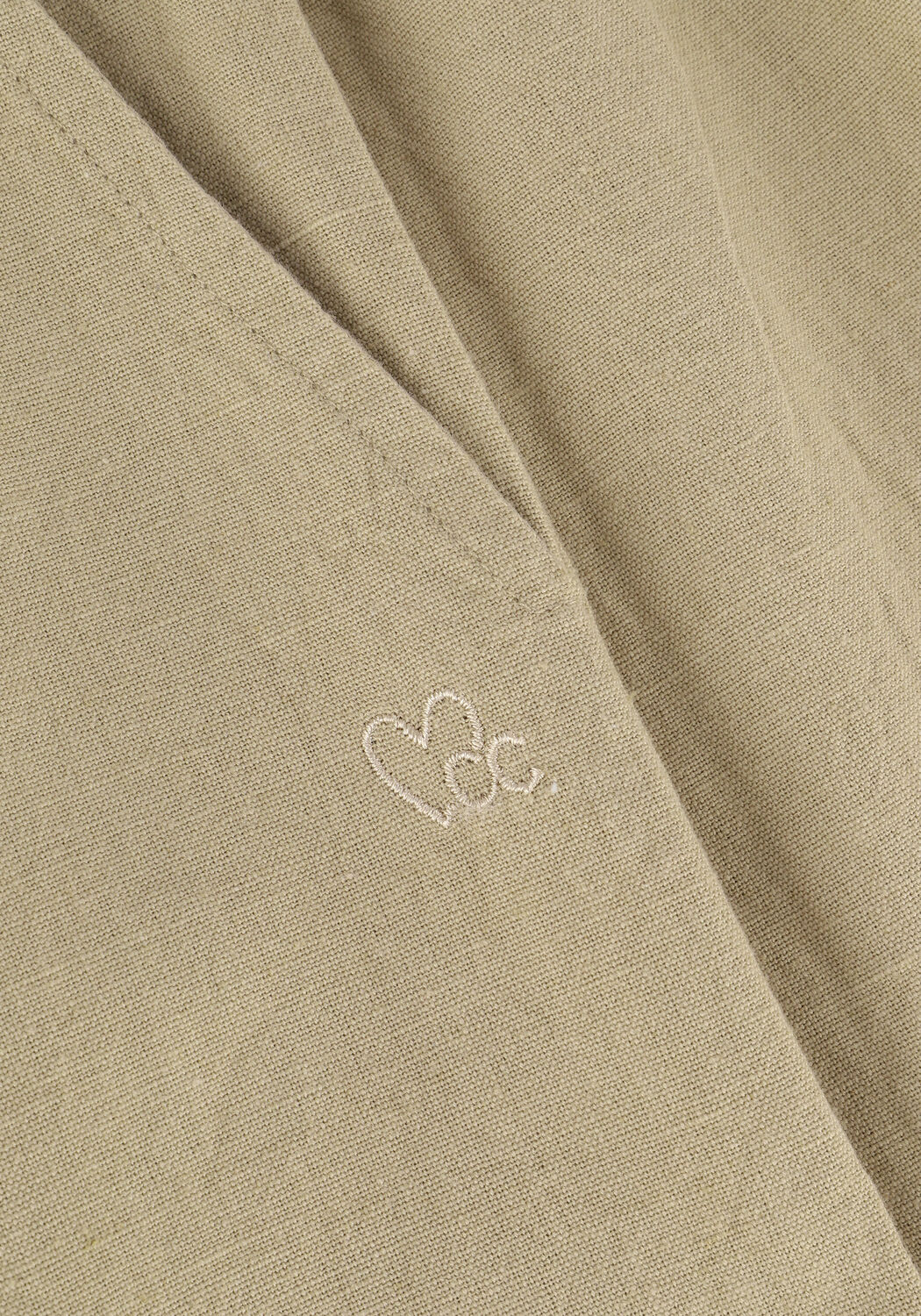 Zand CC HEART Wijde broek WIDE LINEN PANTS - large