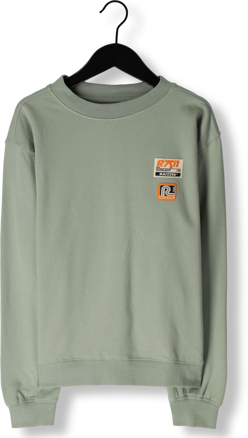 Raizzed sweater Oxnard met printopdruk zachtgroen Printopdruk 152