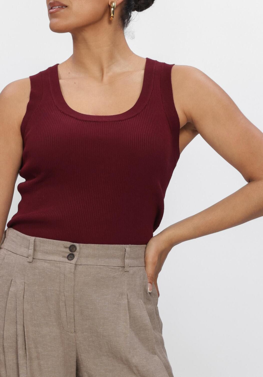 Rode YDENCE Top KNITTED TOP KEELY - large