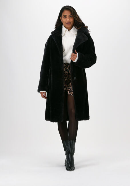 Zwarte BEAUMONT Faux fur jas BONDED TEDDY COAT - large