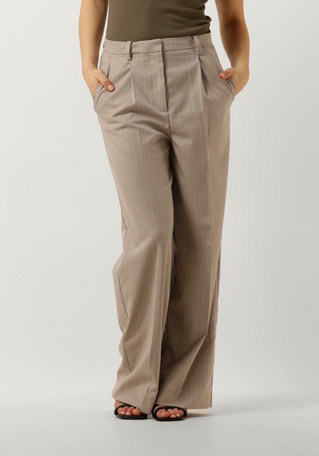 SECOND FEMALE Dames Broeken Pinnia Trousers Beige