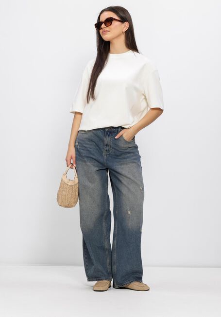 Witte SELECTED WOMEN T-shirt SLFOVERSIZED ONLINE SS TEE - large