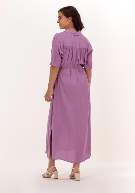Paarse MODSTR&Ouml;M Midi jurk RUFUS DRESS - large