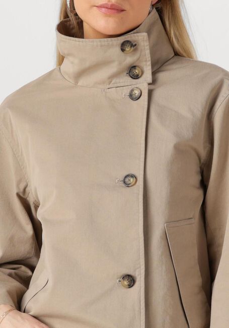Taupe OBJECT Mantel OBJGRO RE SHORT JACKET - large