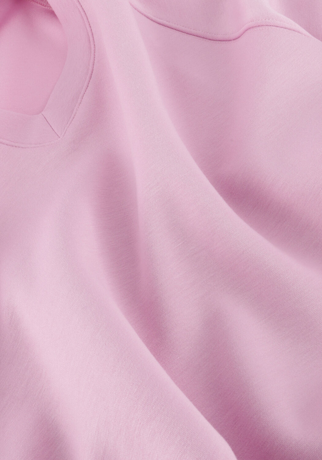 Lichtroze MSCH COPENHAGEN Trui NELINA IMA Q RAGLAN V NECK SWEATSHIRT - large