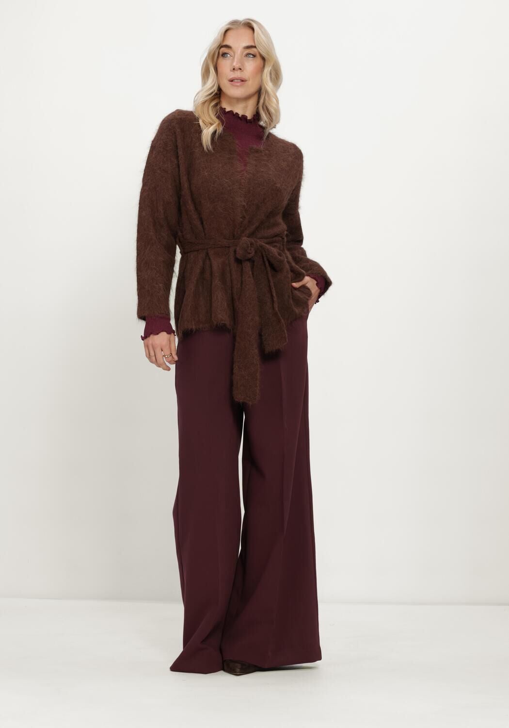 ROSEMUNDE Dames Tops & T-shirts Boston Turtleneck W Lurex Bordeaux