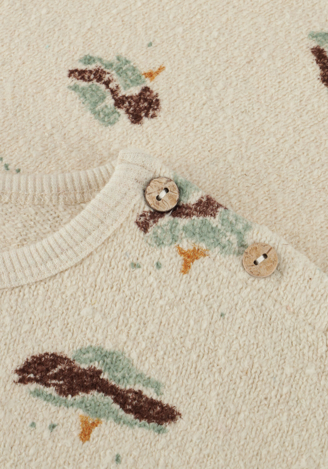 Ecru PLAY UP Trui PRINTED JERSEY SWEATER - large