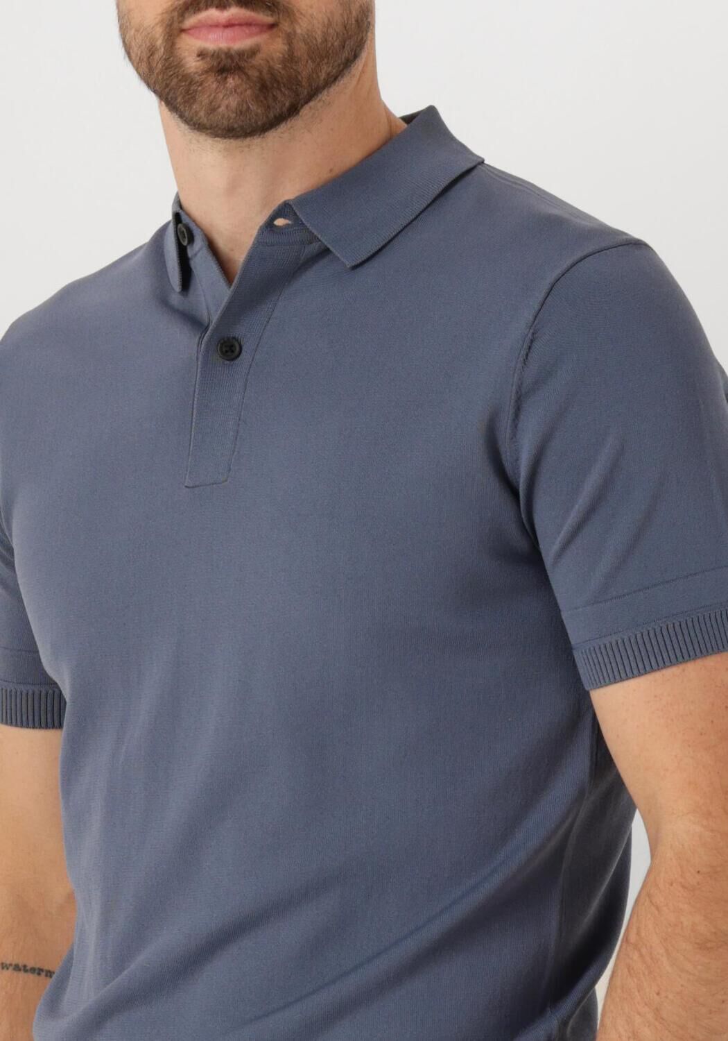 GENTI Heren Polo's & T-shirts Polo Button Ss K2046-1260 Grijs