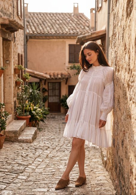 Witte MES DEMOISELLES Mini jurk LANGELIQUE - large