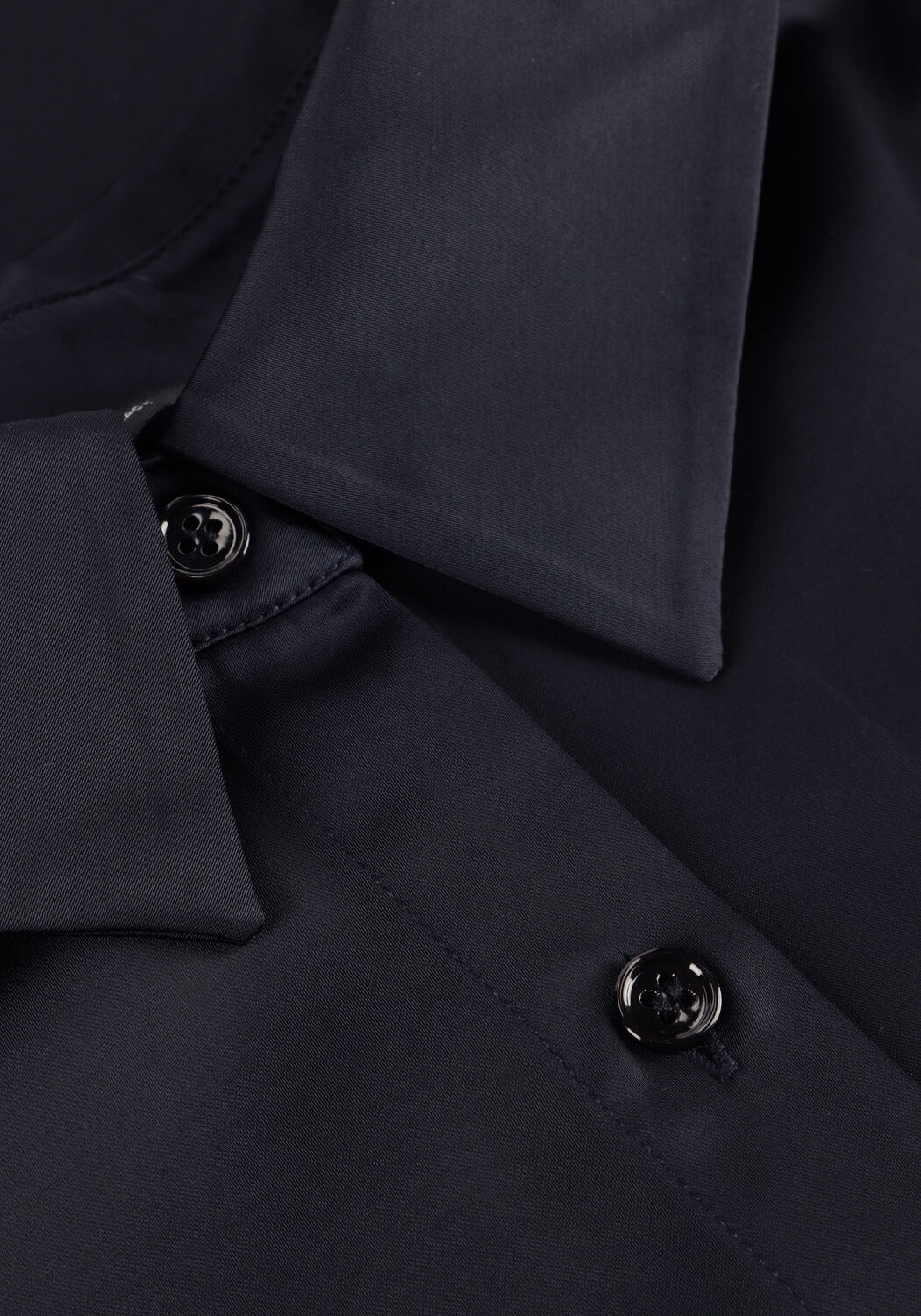 Donkerblauwe WITHBLACK Blouses WBLDAGMAR SATEEN LS SHIRT - large