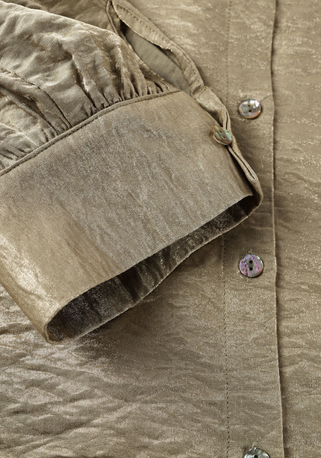 Olijf NUKUS Blouses LILLY BLOUSE SHINY - large