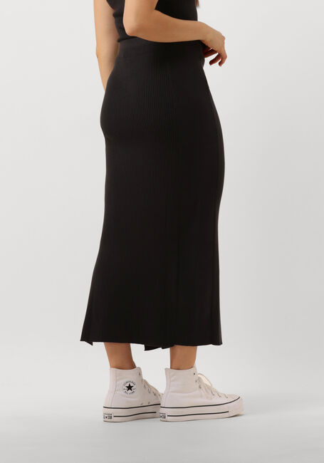 Zwarte CALVIN KLEIN Midirok WOVEN LABEL SWEATER SKIRT - large