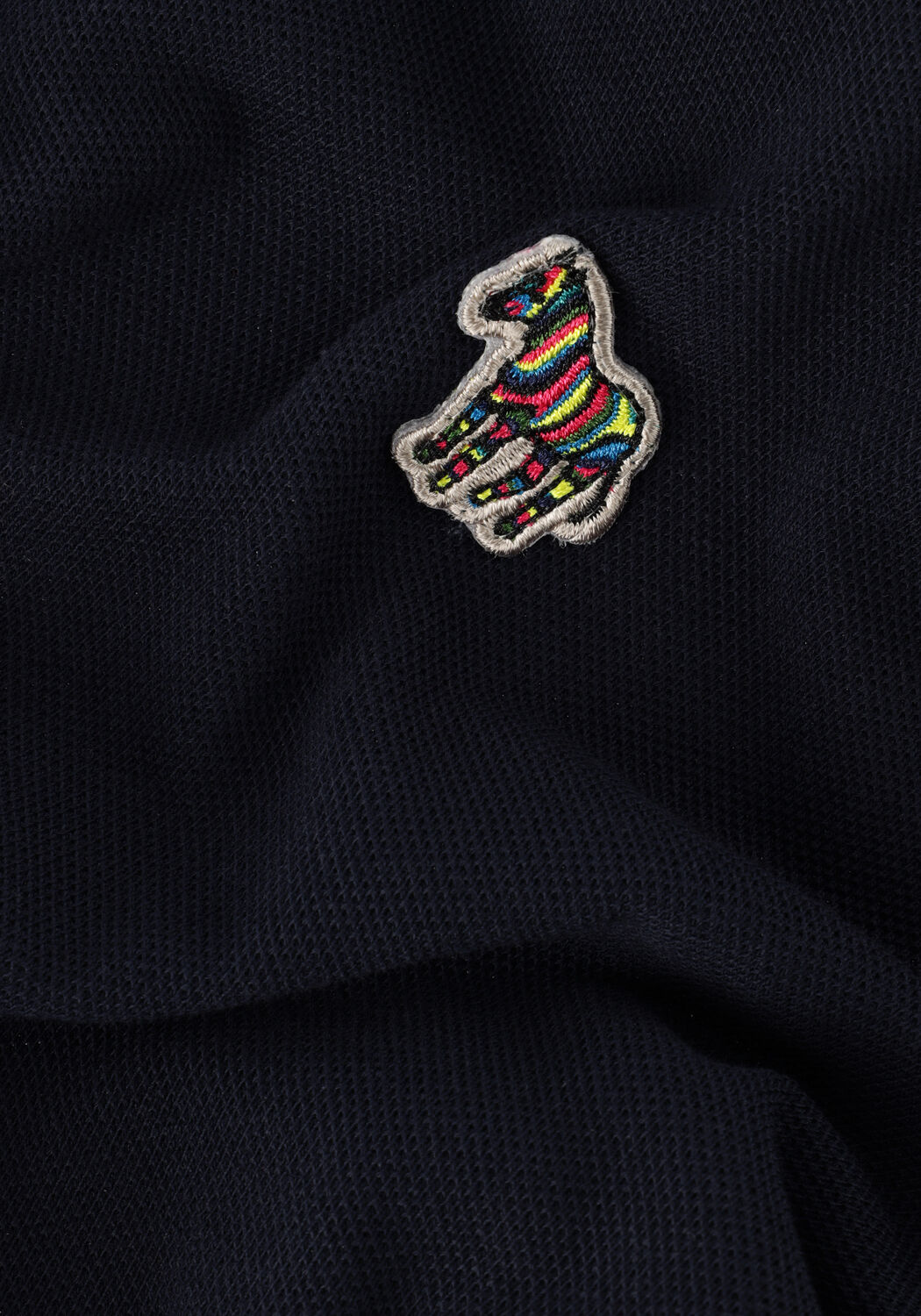 Donkerblauwe PS PAUL SMITH Polo MENS SLIM FIT SS POLO SHIRT ZEBRA - large